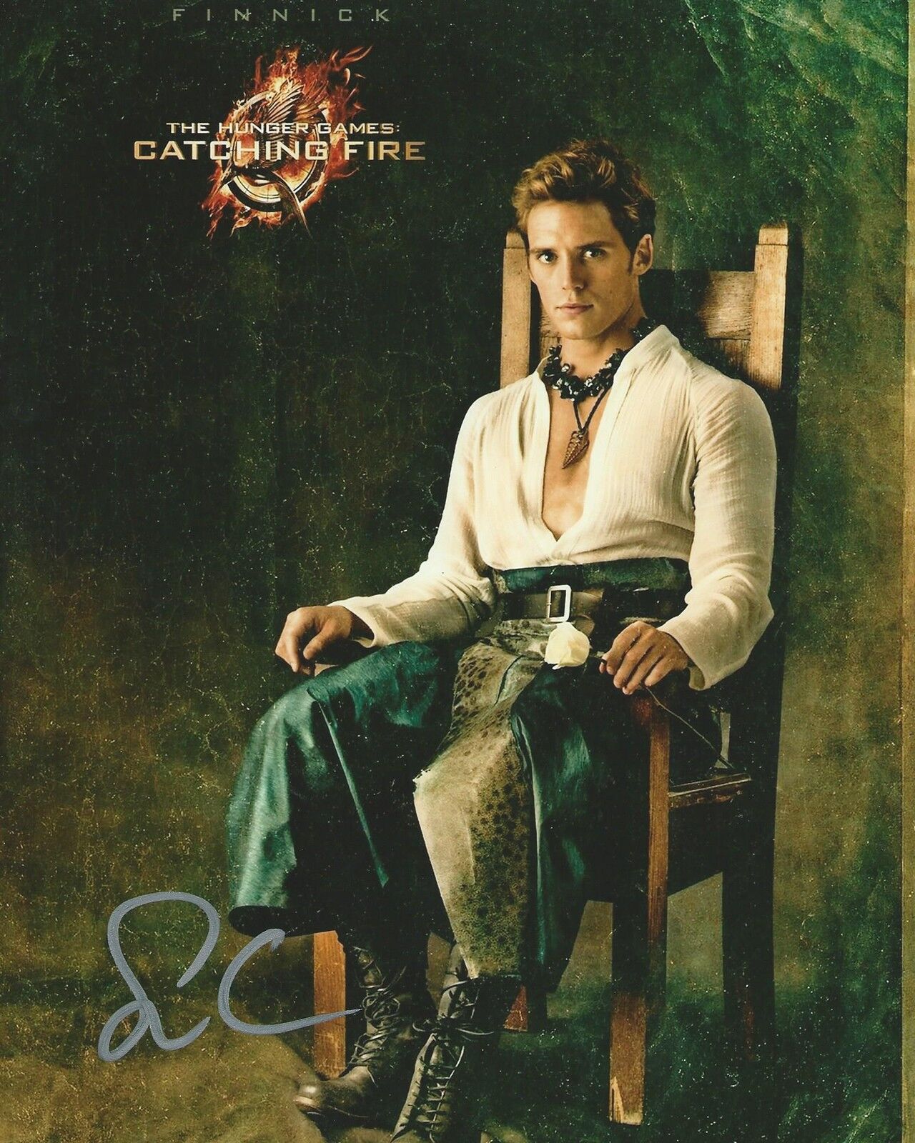 The Hunger Games: Catching Fire *SAM CLAFLIN* Signed 8x10 Photo Poster painting AD6 PROOF COA