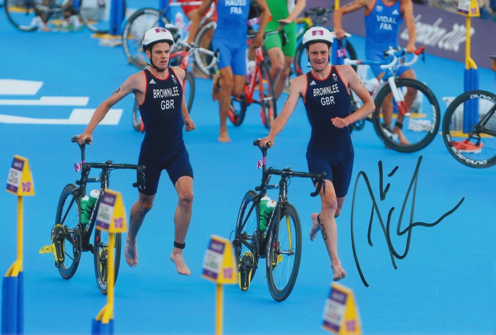 ALISTAIR BROWNLEE HAND SIGNED 12X8 Photo Poster painting OLYMPICS AUTOGRAPH LONDON 2012 3