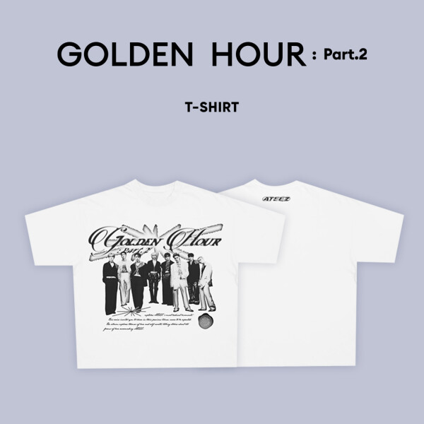 ATEEZ GOLDEN HOUR : Part.2 White T-SHIRT