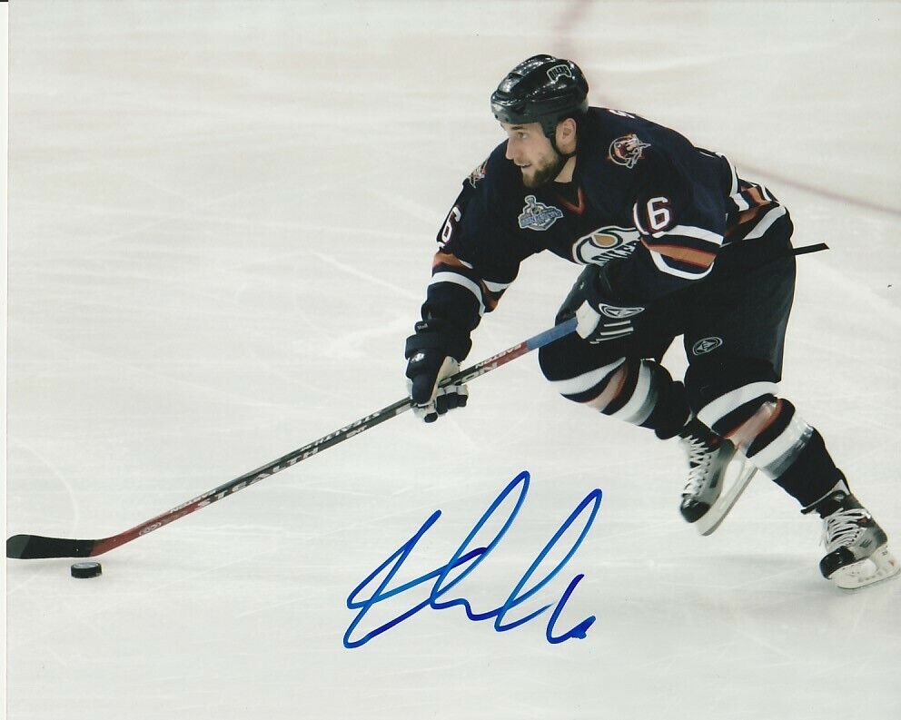 JARRET STOLL SIGNED EDMONTON OILERS 8x10 Photo Poster painting #5 Autograph