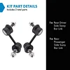 TRQ Rear Sway Bar Stabilizer Link Set Compatible with 2001-2006 Lexus LS430