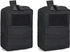2er Taktische Molle Pouches Kleine Utility Tasche EDC Tasche Gürteltasche Wasserdicht Zubehörtasche Multifunktional Hüfttasche Taillentasche für Wanderausrüstung Outdoor Training