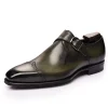 High Grade Mens Monk Strap Shoes Genuine Leather