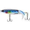 5pcs Fishing Lures Whopper Popper Artificial Bait with Rotating Tail Crankbait
