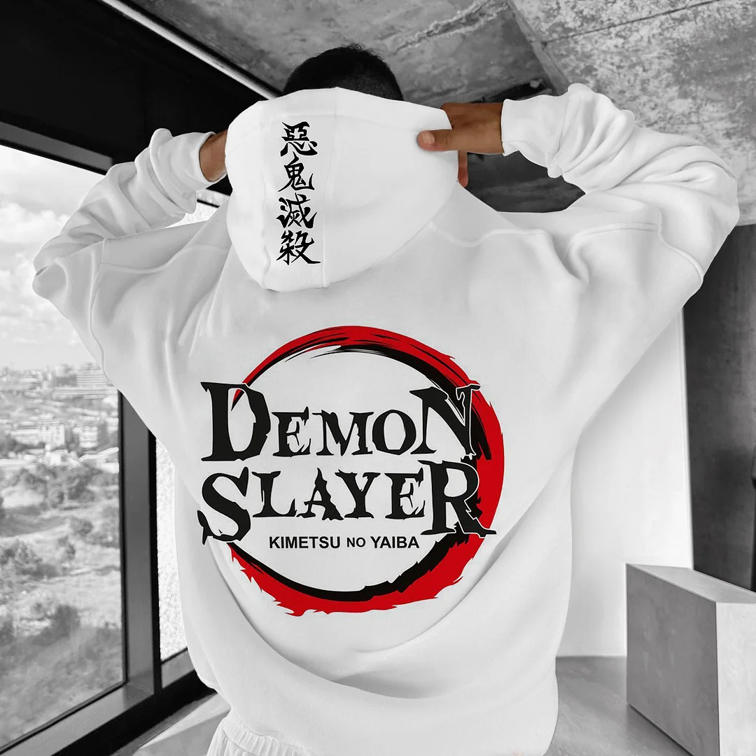 Oversize "Demon Slayer: Kimetsu No Yaiba" Hoodie、、URBENIE