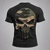Men's Vintage Skull Print Casual Top by Inlyline