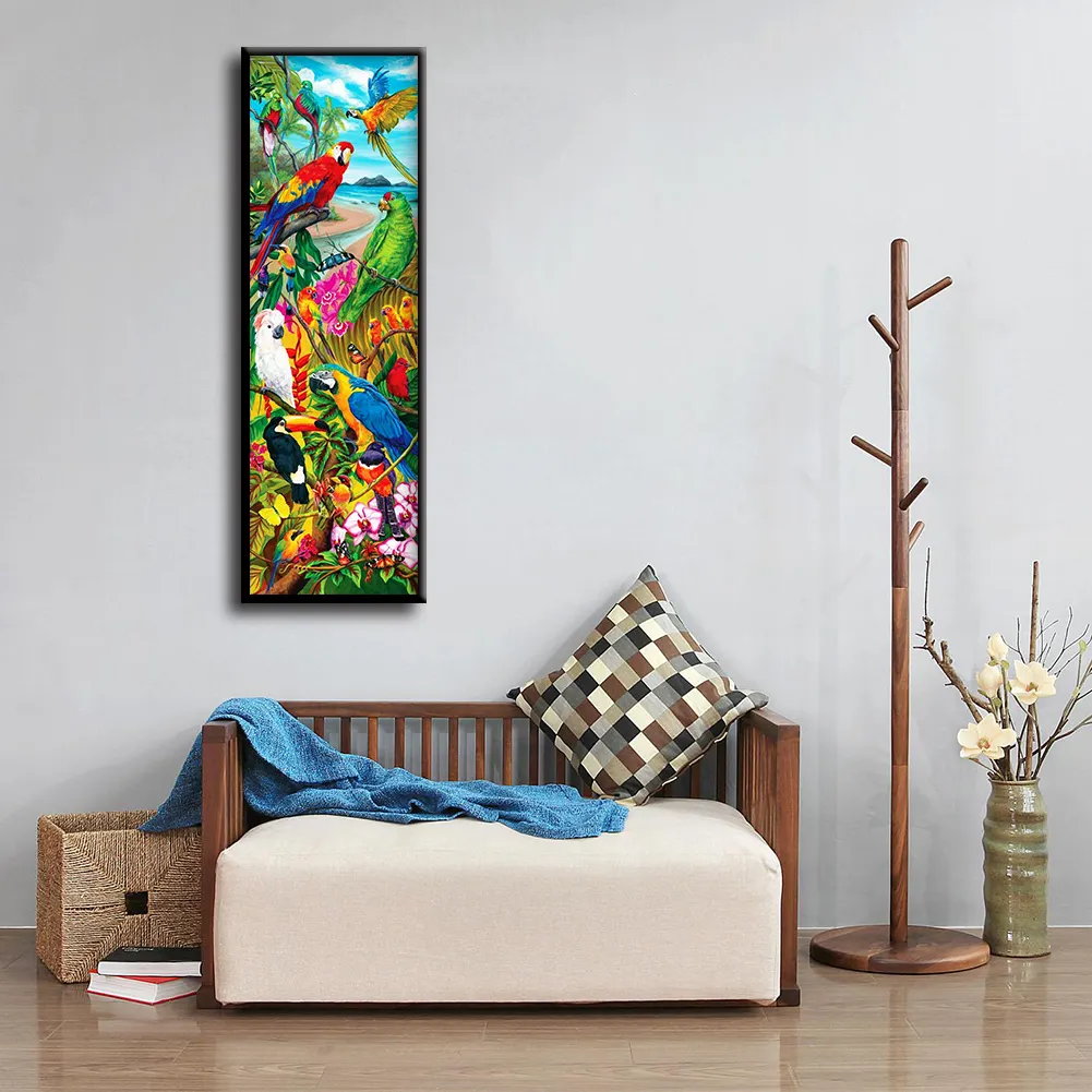 Diamond Painting - Full Round Drill - Color Parrot(30*80cm)