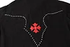 Chrome Hearts Multi Cross Studded Denim Jacket - Black Gothic Streetwear Coat H49