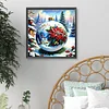 (40*40cm)Christmas Poinsettia Ball - Full Round Drill Diamond Painting