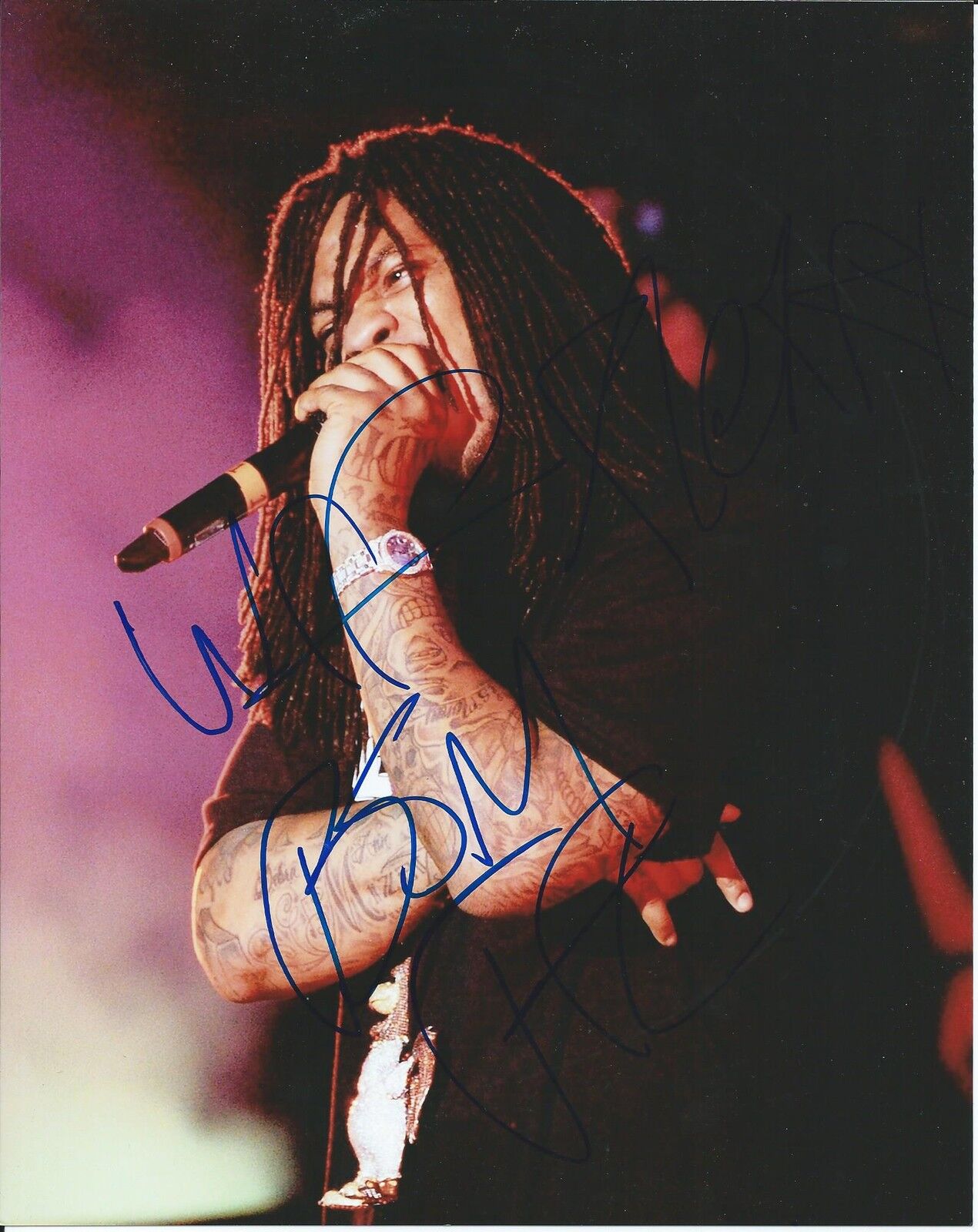 Waka Flocka Flame *O LET'S DO IT* Signed 8x10 Photo Poster painting AD3 COA GFA