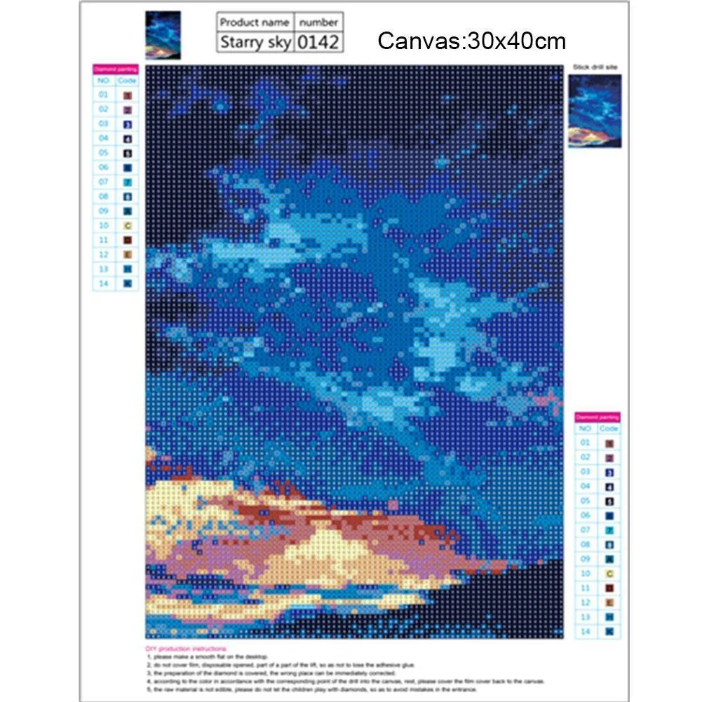 Diamond Painting - Full Round Drill - Meteor Shower(30*40cm)