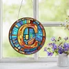 Diamond Painting Double Sided Letter C Suncatcher Hanging Ornament for Home Decor