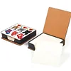 5D DIY PU Diamond Art Note Box with 160 Sheets Paper Mosaic Kit (Kitty Socks)
