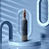Umbrella Mechanical Handle Safety Reflective Umbrella Black Glue Waterproof Sunscreen Reverse Umbrella Three Fold Business 10 Bone Sunny Umbrella
