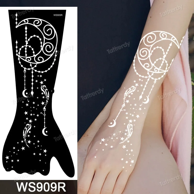 1 Sheet Flower Lace Henna Stencil Body Art Temporary Tattoo Sticker Airbrush Print Stencil Stamp Plates Template Mandala Wedding