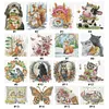 (Multi Style)Butterfly-Partial Embroidery 2 Strands 14CT Stamped Cross Stitch-45*35CM