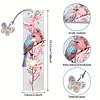 5Pcs Bird DIY Diamond Bookmark Art Projects with Crystal Pendant for Book Lovers