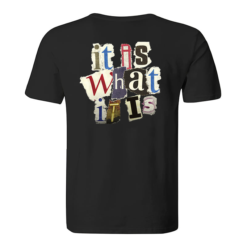 It Is What It Is Printed Men's  T-Shirt WOLVES