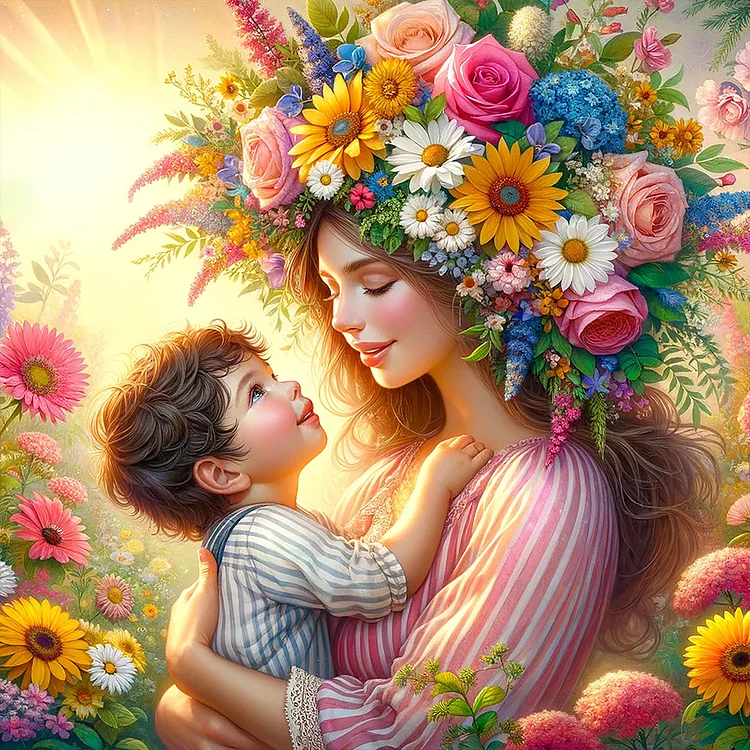 Full Round Diamond Painting - Mother'S Day - Maternal Love 30*30CM
