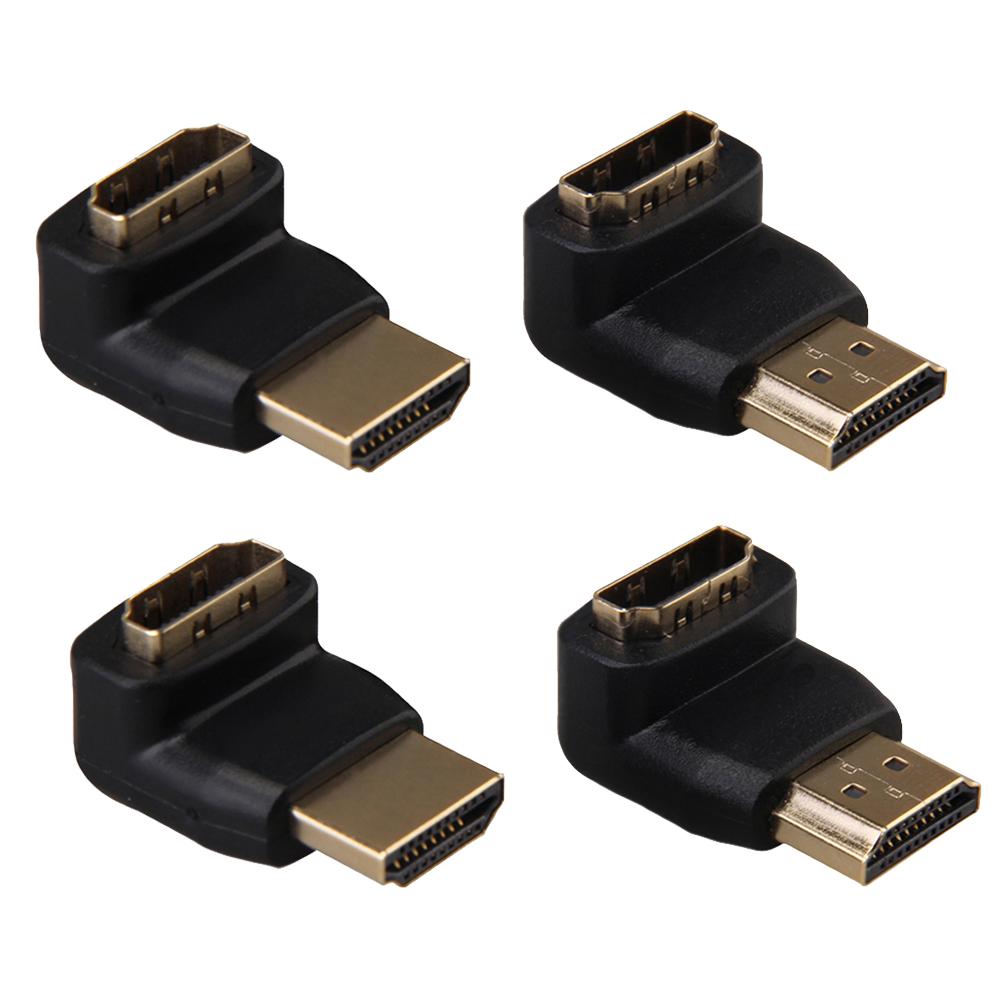 

2 Pairs 90 Degree+270 Degree HDMI Male to Female Adapter for 1080P HDTV, 501 Original