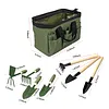 9-Piece Oxford Cloth Work Apron with Multiple Pockets Garden Tool Storage Apron for Gardening in Flower Beds Vegetable Patches