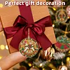 Peinture en diamant perle DIY de No&euml;l 6 pi&egrave;ces d&rsquo;ornements en bois 3,07x3,07 pouces