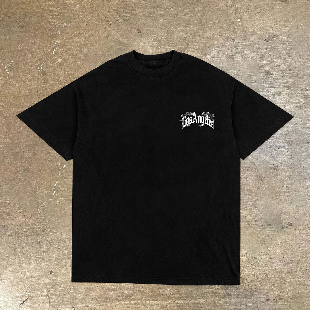 Retro Casual Street Los Angeles T-Shirt