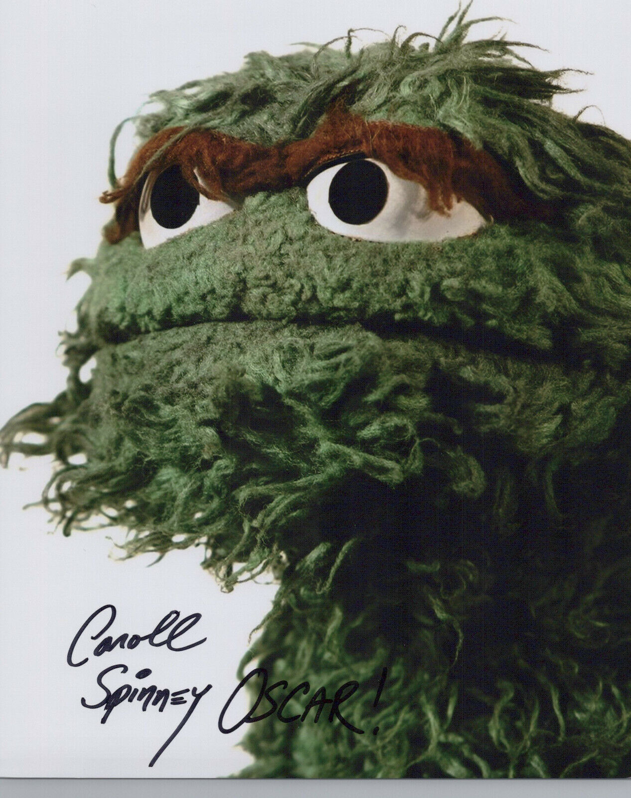 Caroll Spinney (Oscar the Grouch Sesame Street) signed 8x10 Photo Poster painting