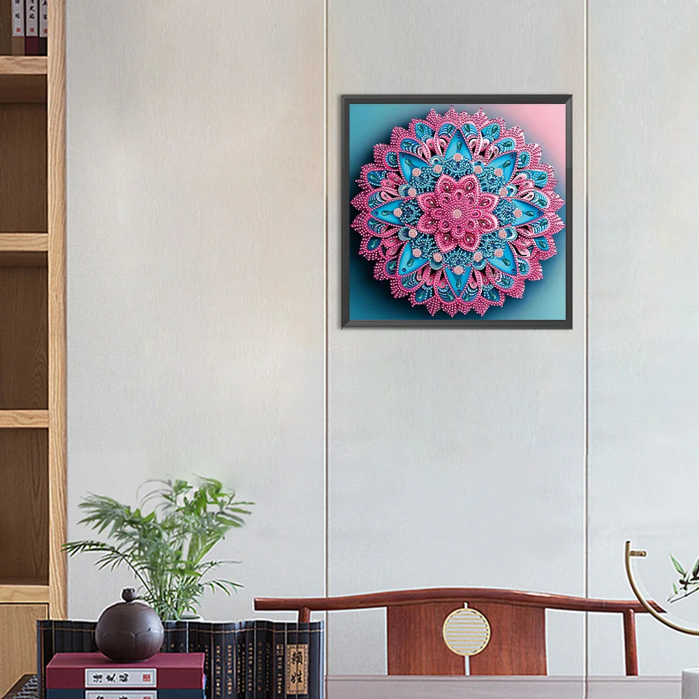 Diamond Painting - Partial Special Shaped Drill - Mandala(Canvas|30*30cm)
