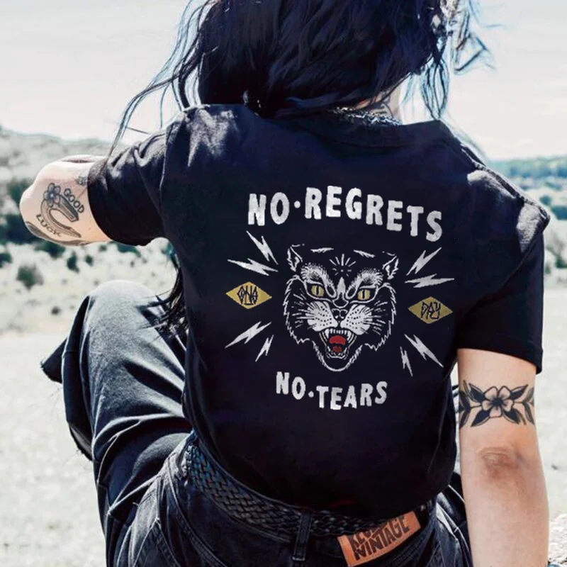 No tears tiger print t-shirt designer - Krazyskull