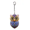 DIY Diamond Painting Keychain Kit, Double Sided 3D Printed Resin Base Rhinestone Bag Charm Ornament with Lobster Clasp, Complete Diamond Art Tools Set, Handmade Craft Gift for Women Adults Girls