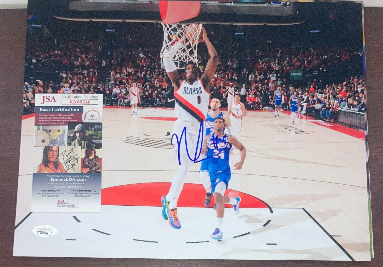 Nassir Little Signed Autographed 11x14 Photo Poster painting Portland Trailblazers UNC JSA