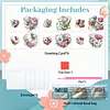 6pcs DIY Diamond Painting Greeting Card Set with Envelopes Rhinestone Diamond Art Mosaic Postcards for Birthdays Thanksgiving & Special Occasion