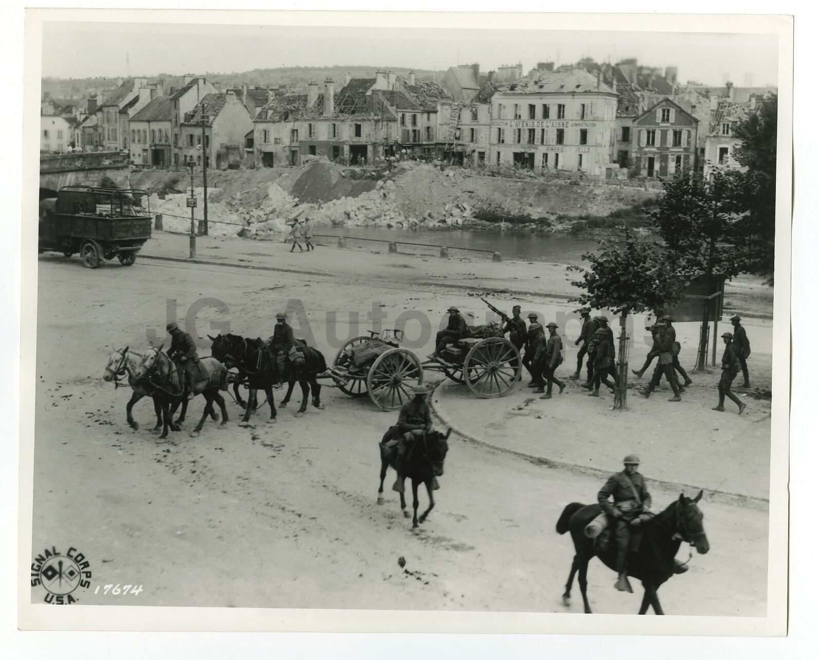 World War I - Vintage 8x10 Publication Photo Poster paintinggraph - Chateau-Thierry