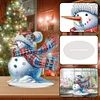 2D flacher Schneemann Druck DIY Desktop Diamond Art Kits für Home Office Desktop Dekor