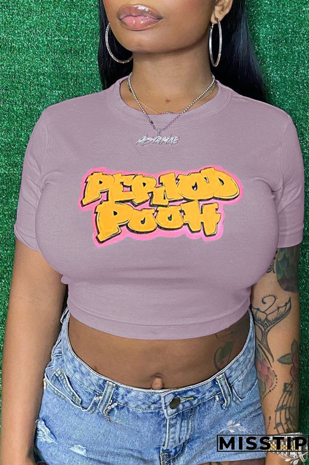 Yellow Casual Print Patchwork T-Shirts