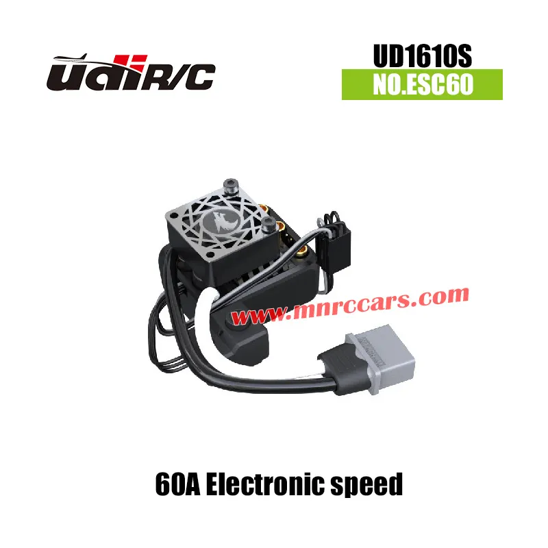 UDIRC UD1610S RC Truck Parts 60A Electronic speed controller(Brushless) ESC60