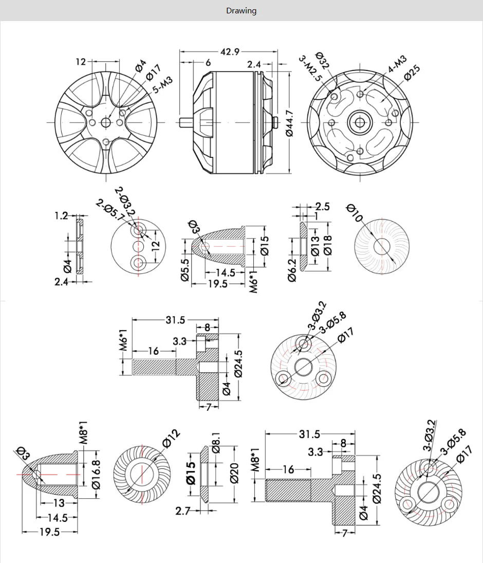 TMOTOR MN4014 KV400 Navigator Type Multirotor Motors