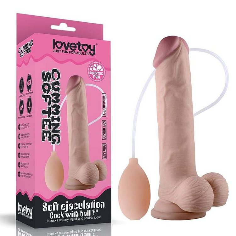 LOVETOY 7-Inch Realistic Ejaculating Squirting Anal Dildo