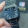 Cartier Santos Large WSSA0039 Black ADLC Steel Rubber strap 40mm Super Clone