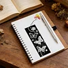 3Pcs DIY Pearl Painting Butterfly Bookmark with Butterfly Pendant Home Office Supplies Gift for Book Lovers