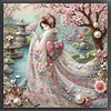 Kimono Girl-11CT Stamped Cross Stitch 50*50cm tapestrymarket