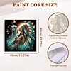 (US Only)Paint By Numbers Kit On Canvas DIY Oil Art Girl Picture Home Wall Decor40x40cm