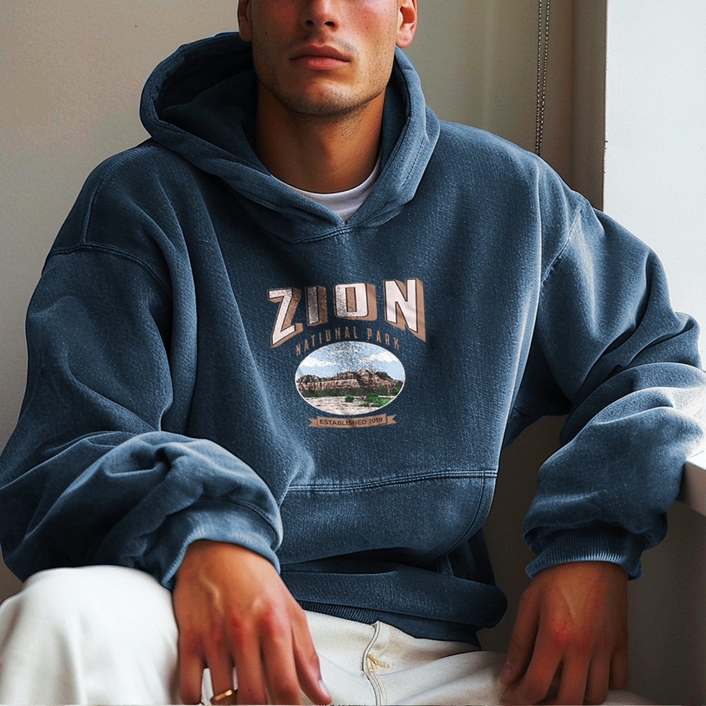 Unisex Vintage Zion National Parks Hoodie / [blueesa] /