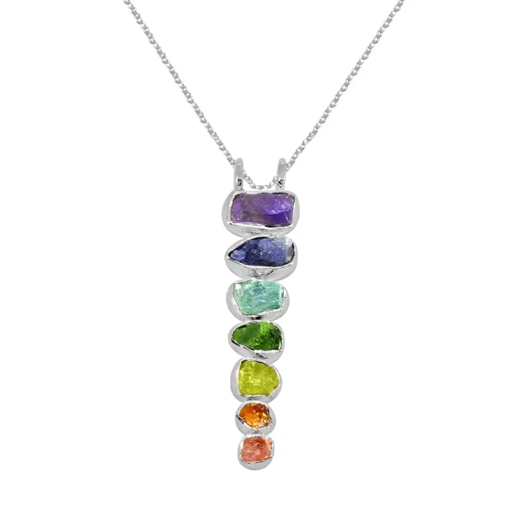 Breathe in Breathe out Move on Crystal Necklace