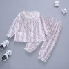 Kid Baby Girl Spring Autumn Girl Pink Sleepwear Pajamas