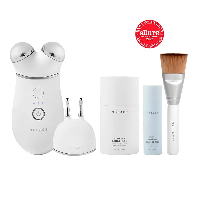 TRINITY+ and Effective Lip & Eye Attachment - Smart Advanced Facial Toning Device with Targeted Attachment