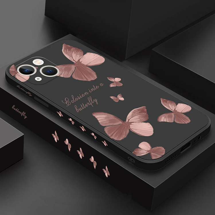 Butterfly silicone ultra-thin phone case