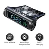 Solar/USB Car Dashboard Clock with Time/Date/Temperature Display Vehicle Electronic Clock for Car Truck Office Home and Outdoor Camping