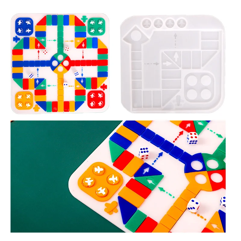 Resin Mold Set for Flying Chess Game